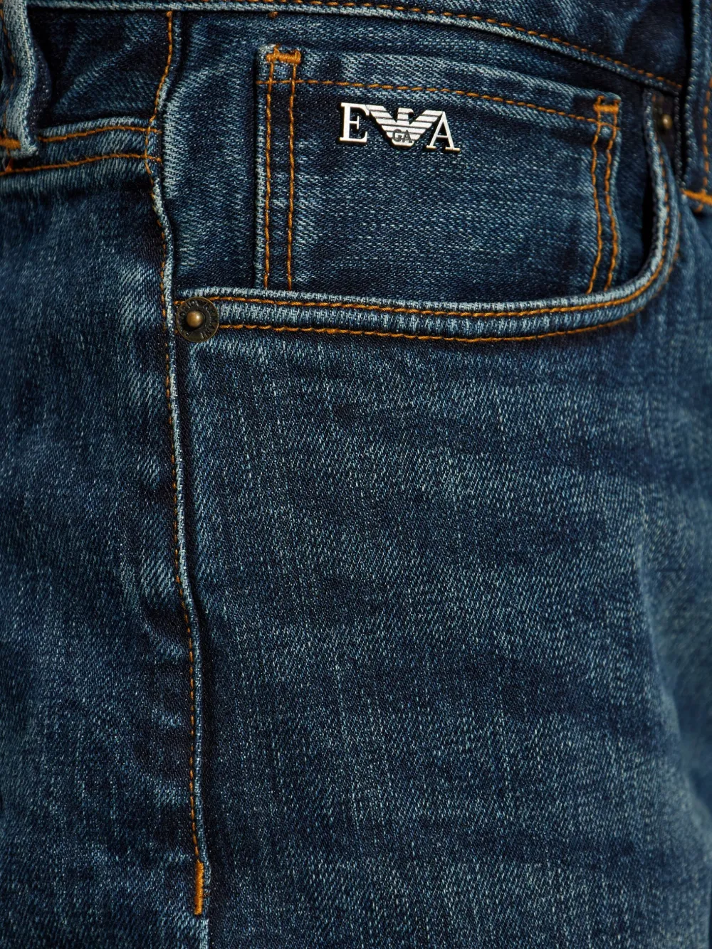 Emporio Armani Jeans met logoplakkaat Blauw