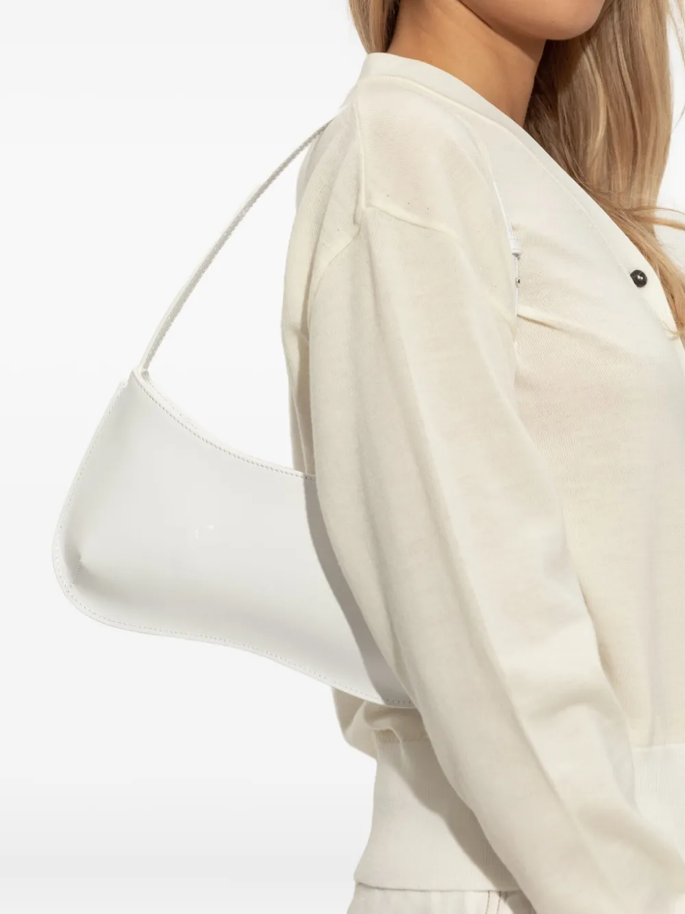 Jacquemus Le Bisou schoudertas Wit