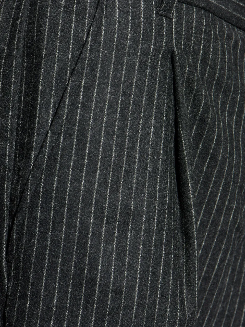 MARANT Broek met krijtstreep en geplooide voorkant Grijs