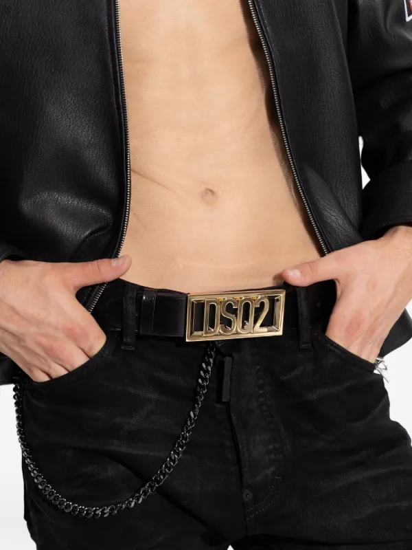 DSQUARED2 レザーベルト | ブラック | FARFETCH JP