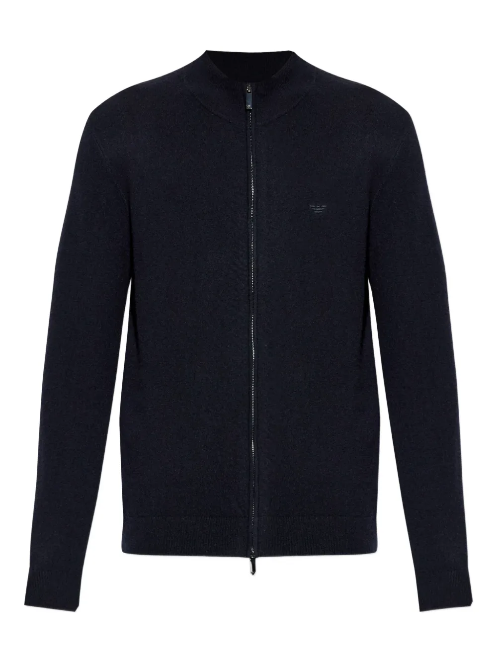 Emporio Armani Vest met hoge hals en rits Blauw