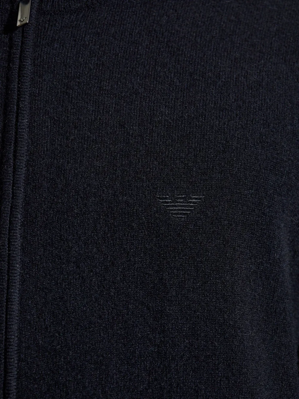 Emporio Armani Vest met hoge hals en rits Blauw