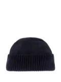 Giorgio Armani ribbed beanie hat - Blue