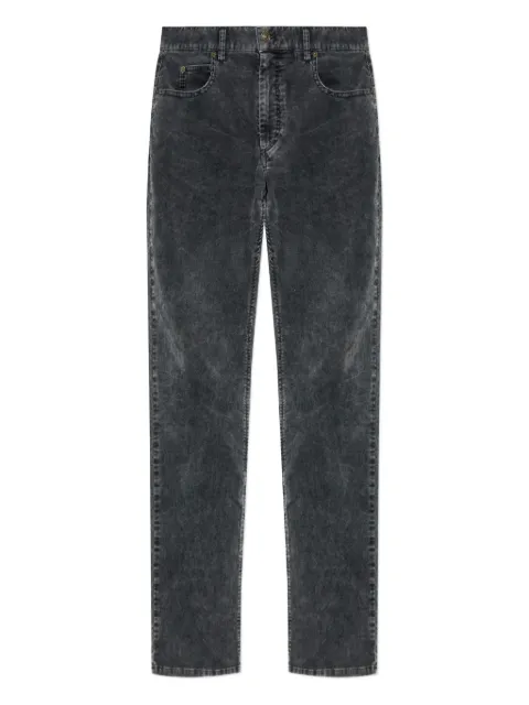 ISABEL MARANT corduroy washed-effect straight-leg jeans