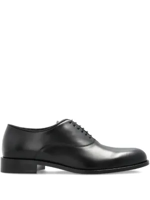 Giorgio Armani エナメルレザー レースアップシューズ | ブラック Giorgio Armani エナメルレザー レースアップシューズ | ブラック