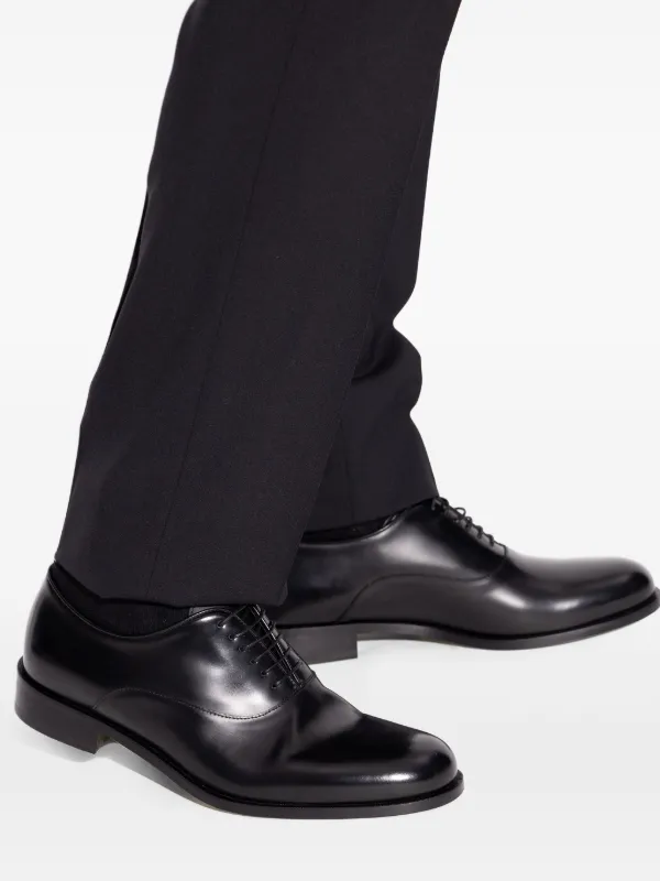 Giorgio Armani Black Leather Oxfords s-l400.jpg main image 3
