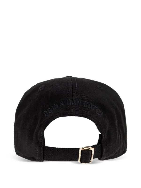 DSQUARED2 ブラック ロゴキャップ DSQUARED2 ロゴキャップ | ブラック | FARFETCH JP