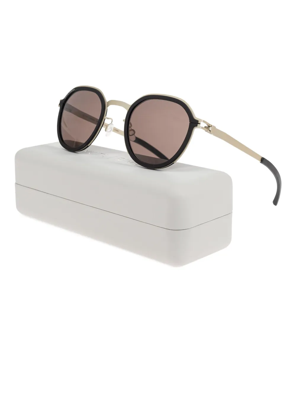Mykita Zonnebril met rond montuur Zwart