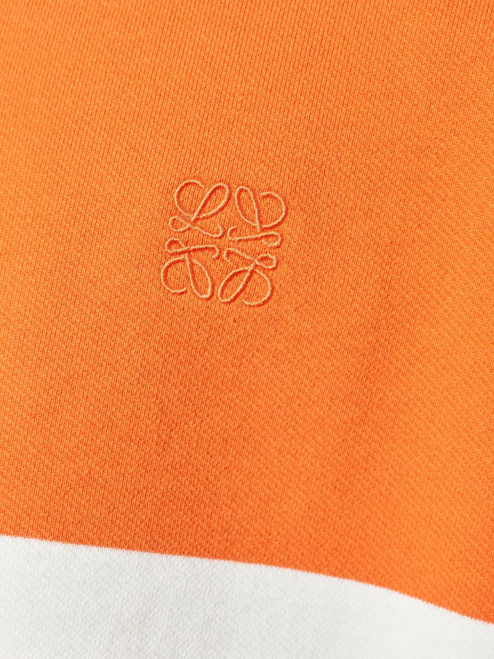 Loewe Long Sleeve Polo Polo Shirt Orange In Blue