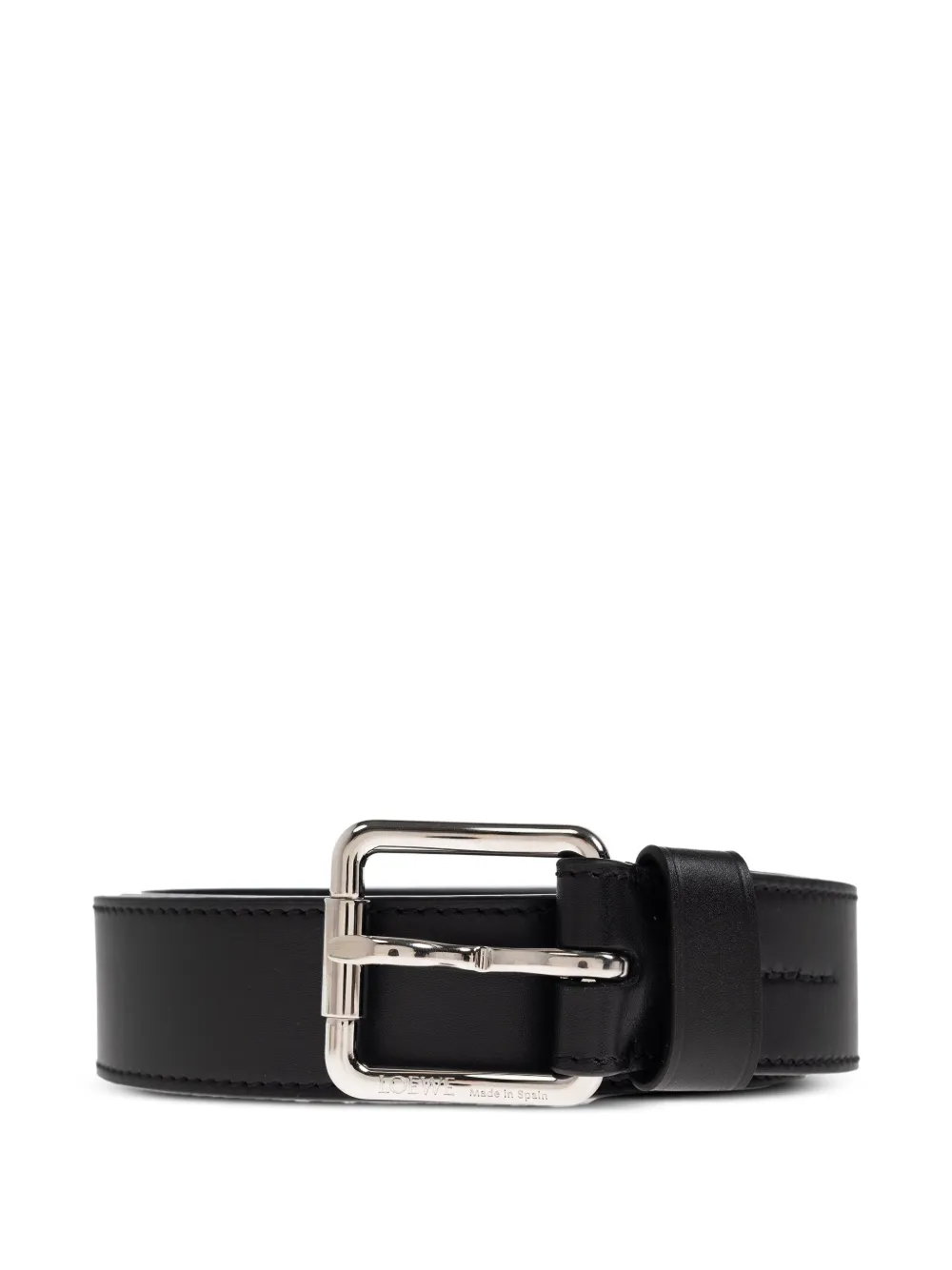 LOEWE leather square-buckle belt | Black | Image 1