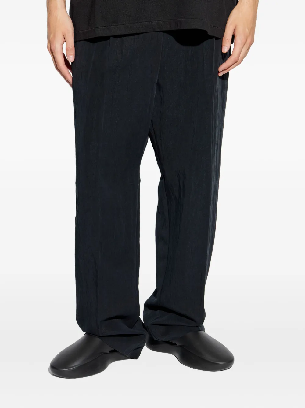 Fear Of God pleated-front drawstring trousers Zwart