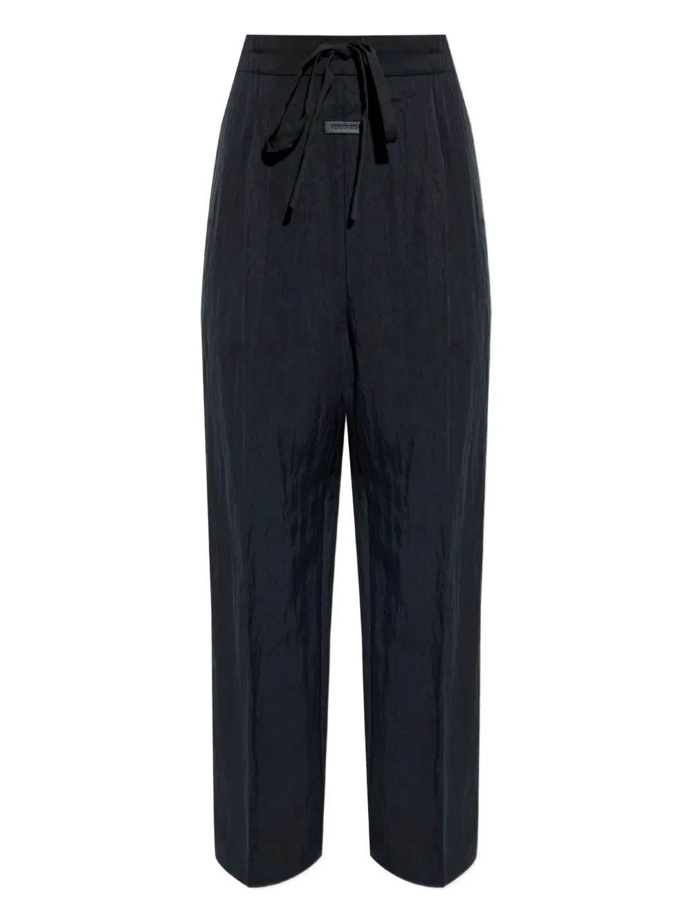 Fear Of God pleated-front drawstring trousers Zwart