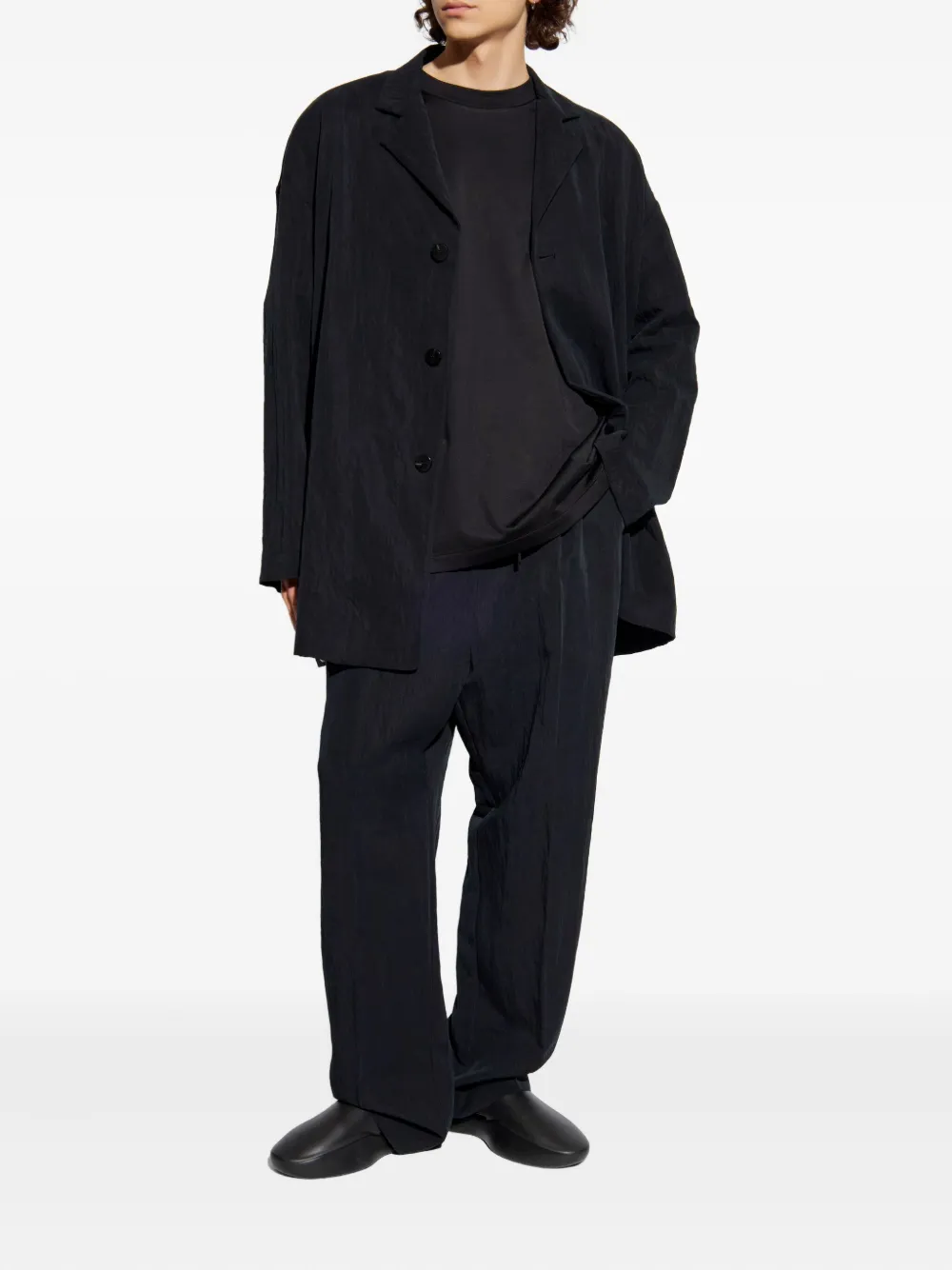 Fear Of God pleated-front drawstring trousers - Zwart