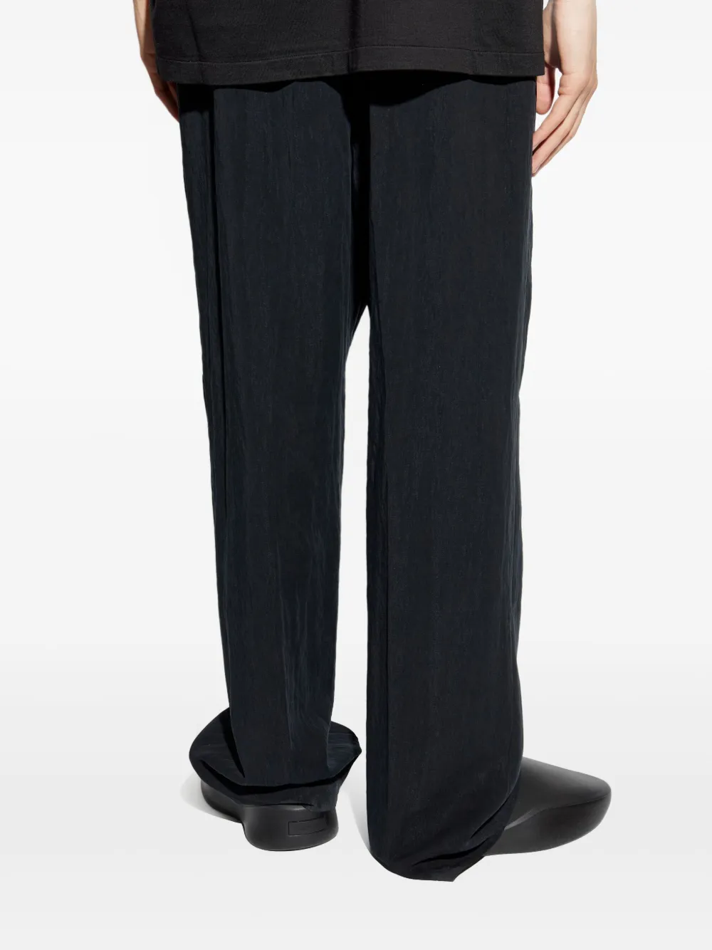 Fear Of God pleated-front drawstring trousers Zwart