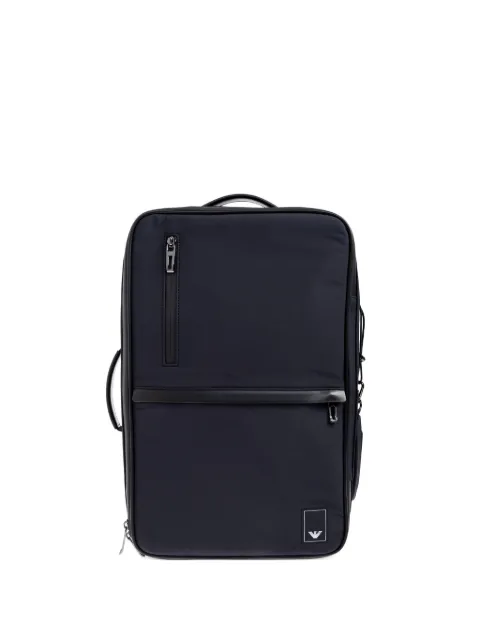 Emporio Armani logo-patch adjustable backpack
