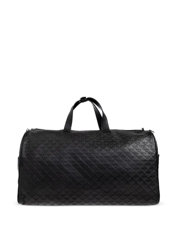 EMPORIO ARMANI エンボスロゴ　レザーボストンバッグ ARMANI EXCHANGE ボストンバッグ 「A|X アルマーニ