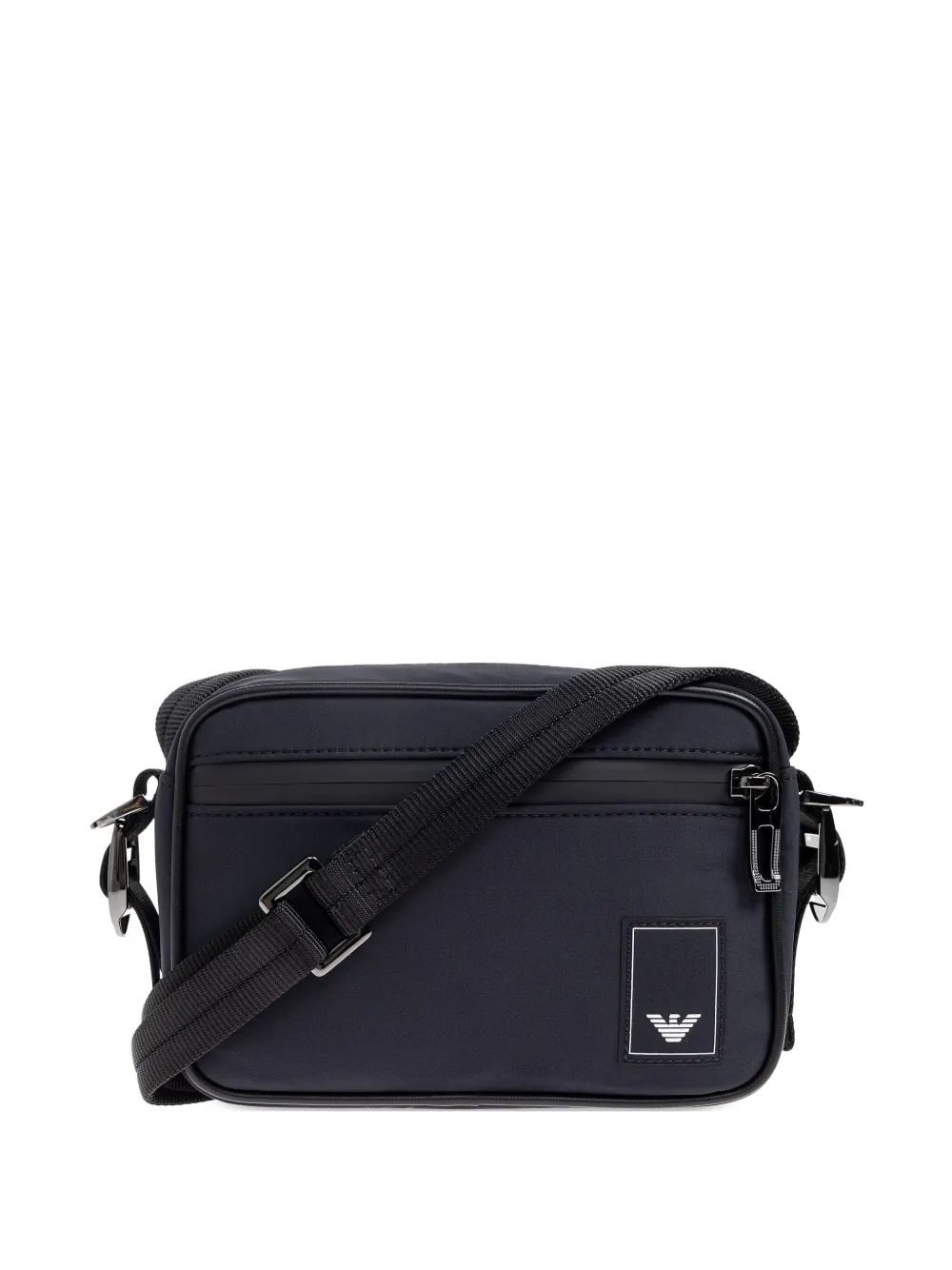 Emporio Armani Messengertas met logopatch Blauw