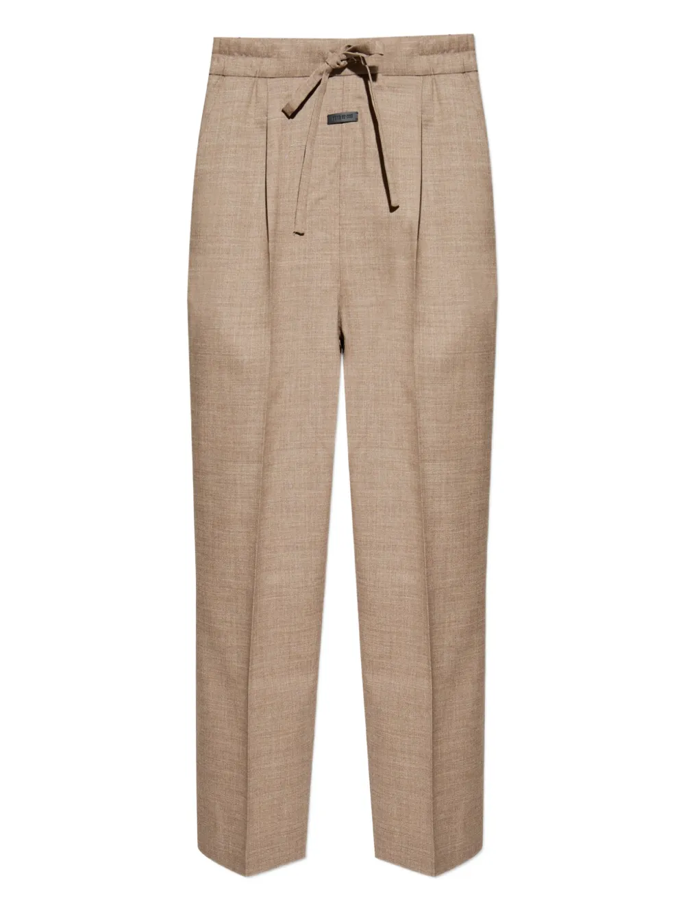 Fear Of God pleated-front drawstring trousers Beige