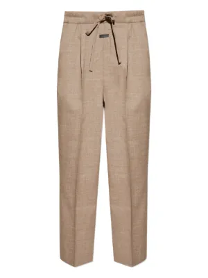 FEAR OF GOD ベージュ トラウザー　チノ Fear Of God pleat-detailed Drawstring Trousers | Neutrals | FARFETCH