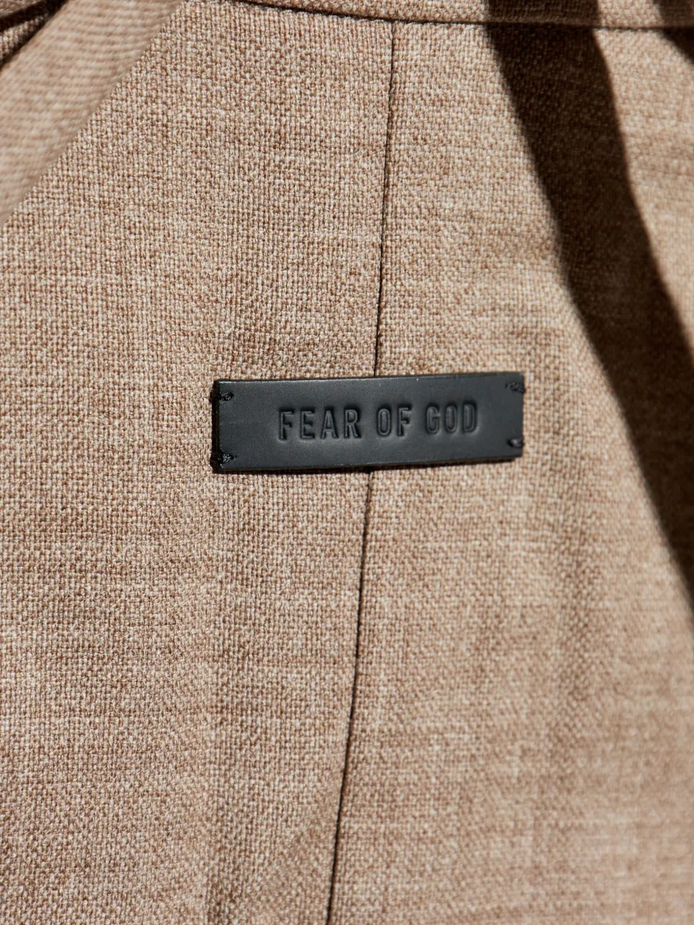Fear Of God pleated-front drawstring trousers Beige