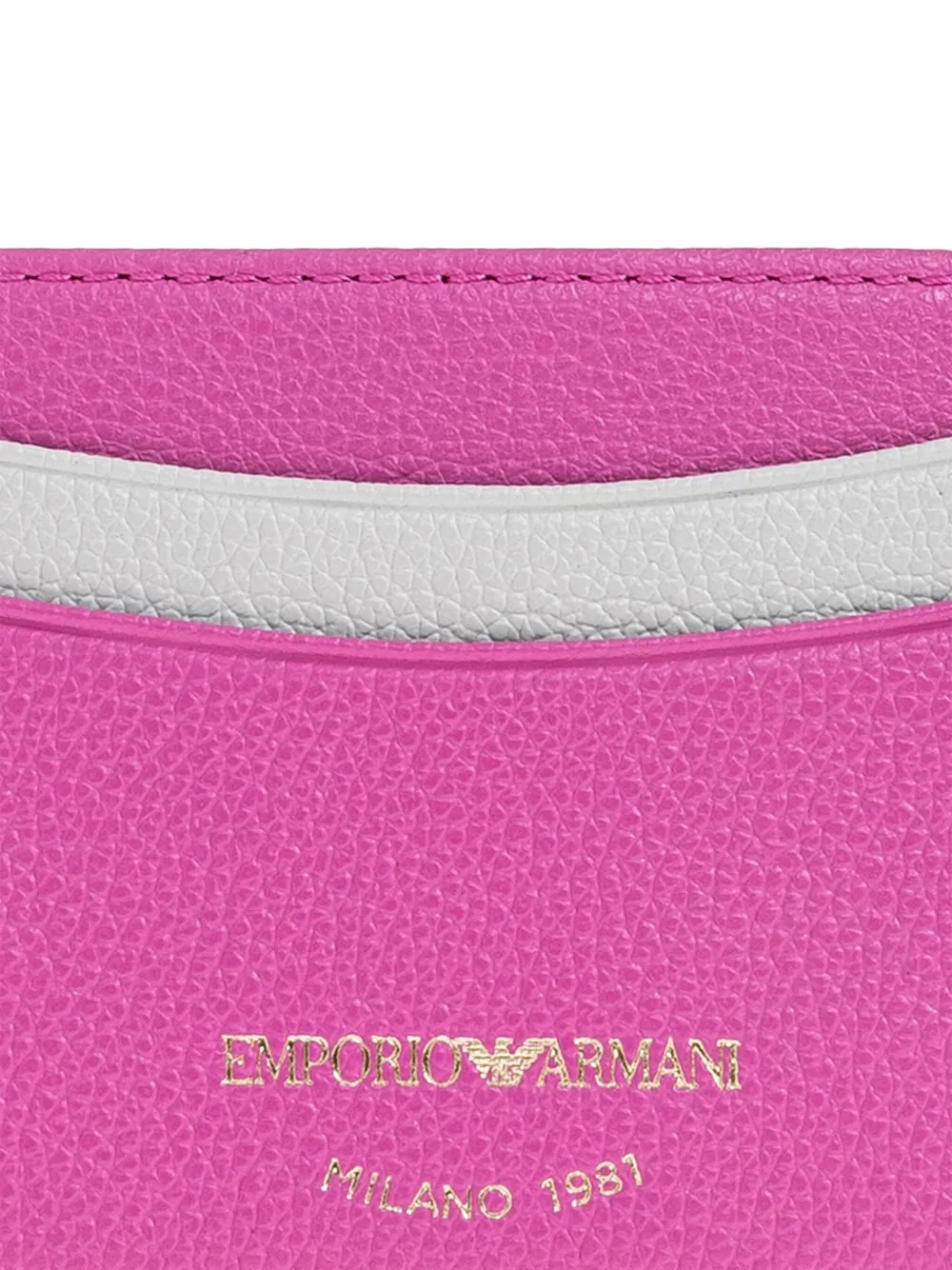 Emporio Armani Pasjeshouder met colourblocking Roze