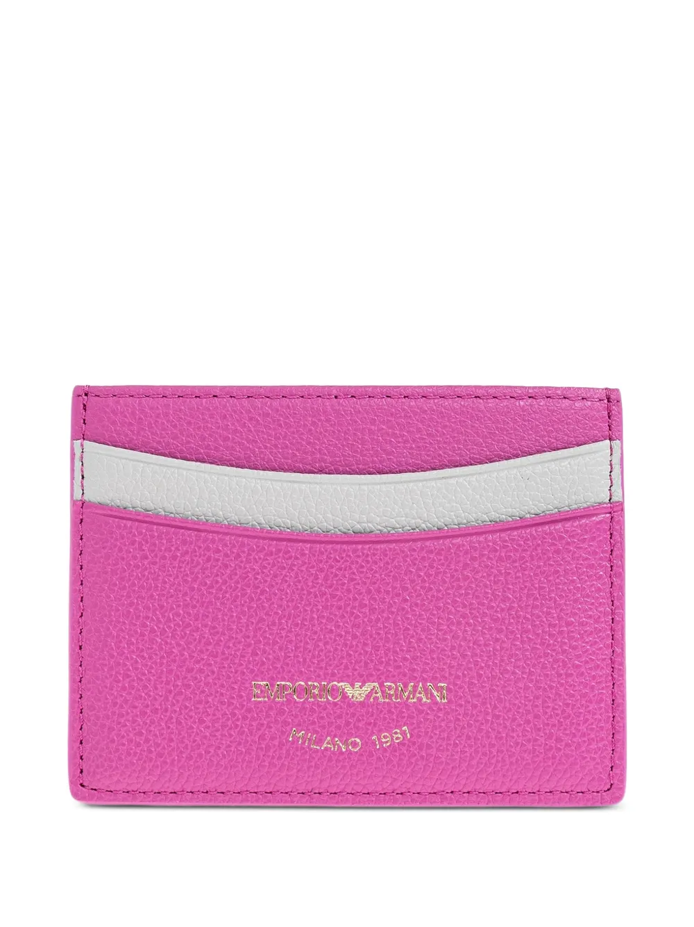 Emporio Armani Pasjeshouder met colourblocking Roze