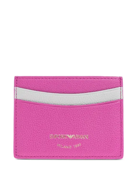 Emporio Armani Kartenetui in Colour-Block-Optik