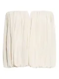 ISABEL MARANT Amalia gathered strapless blouse - Neutrals