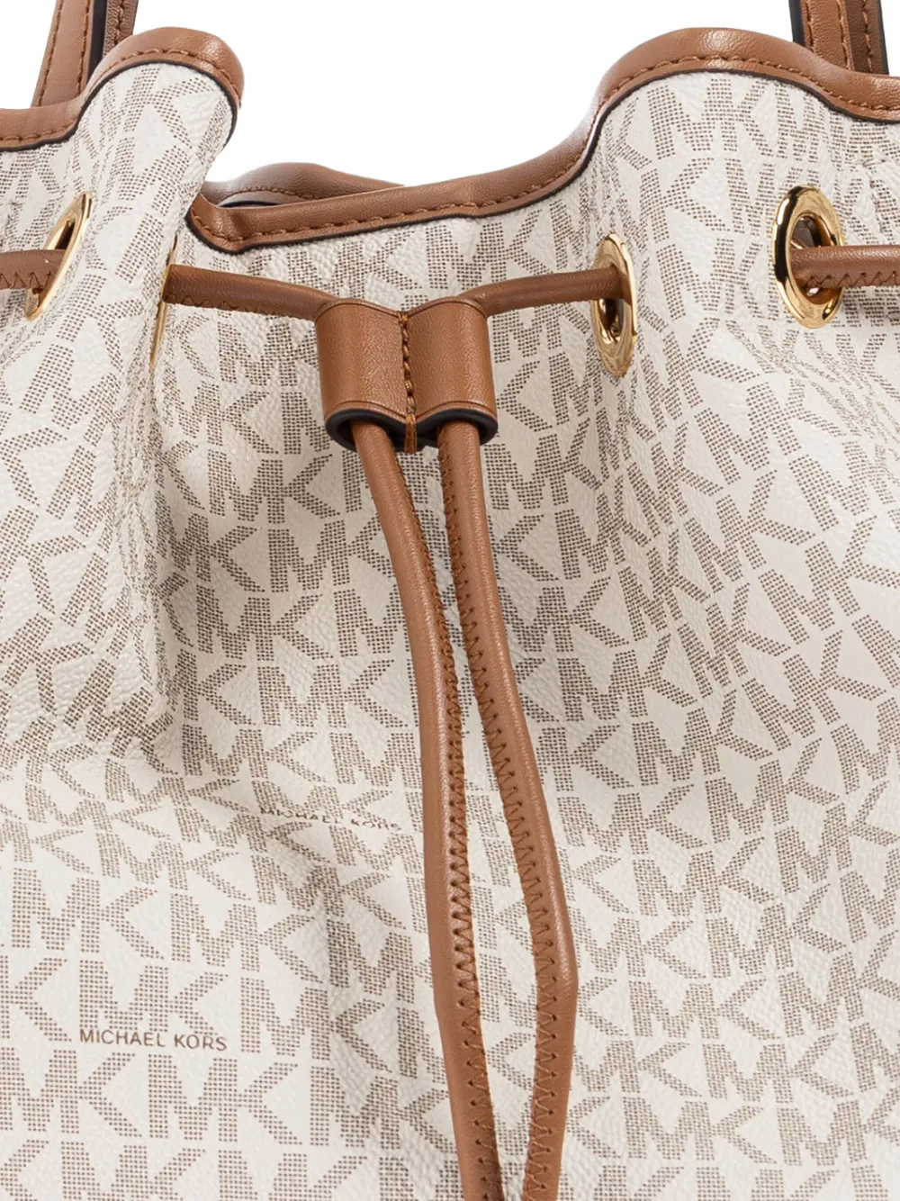 Michael Kors Schoudertas met monogram Beige