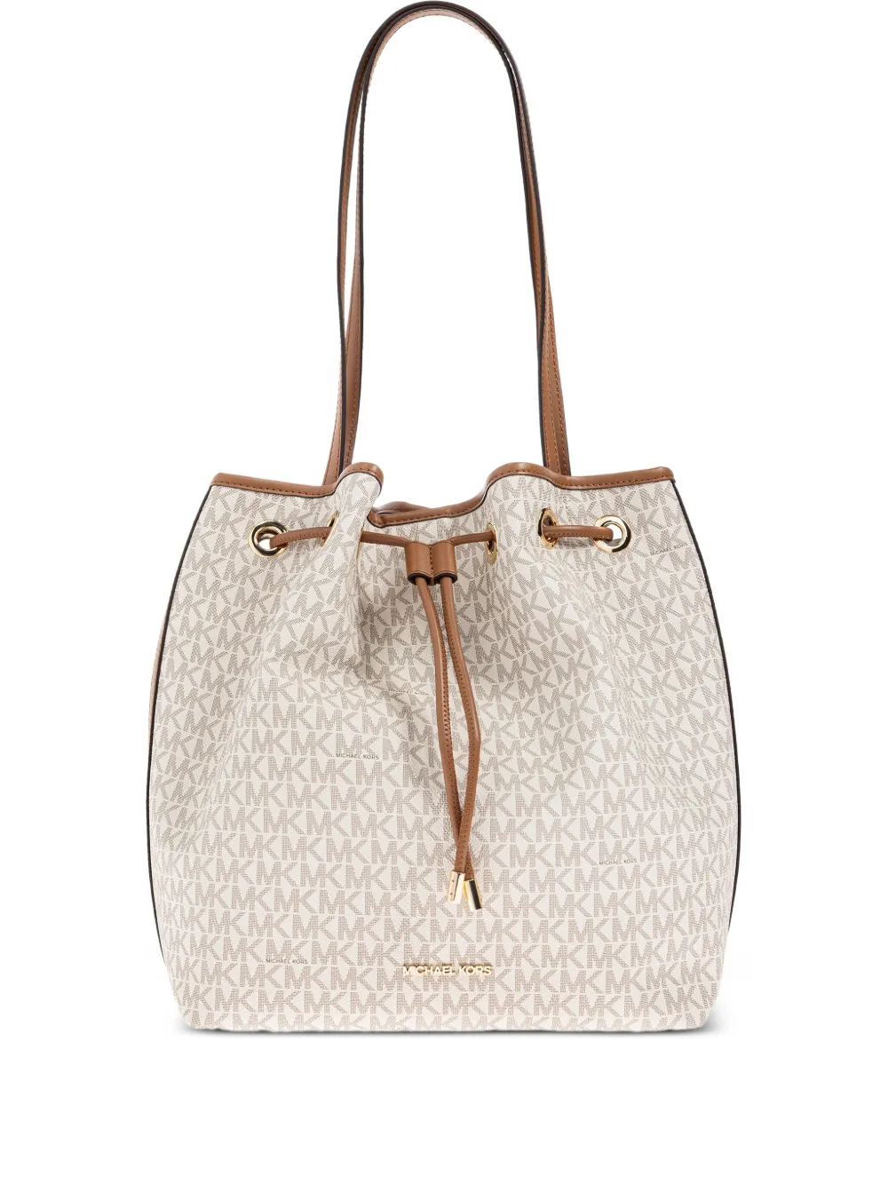 Michael Kors Schoudertas met slot-detail Bruin
