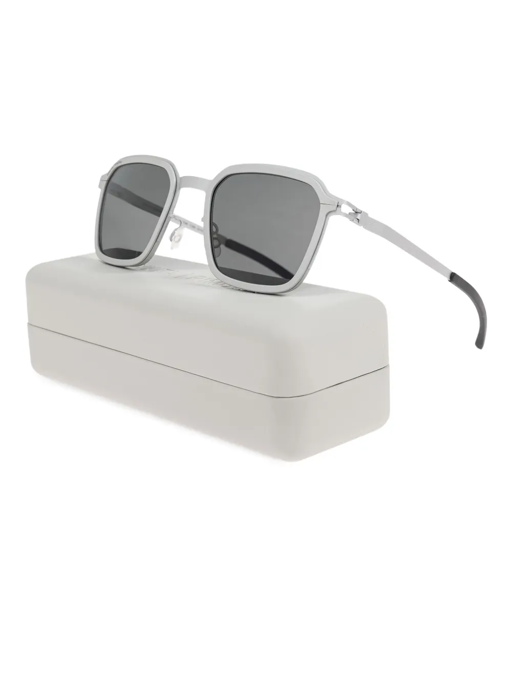 Mykita Zonnebril met vierkant montuur Grijs