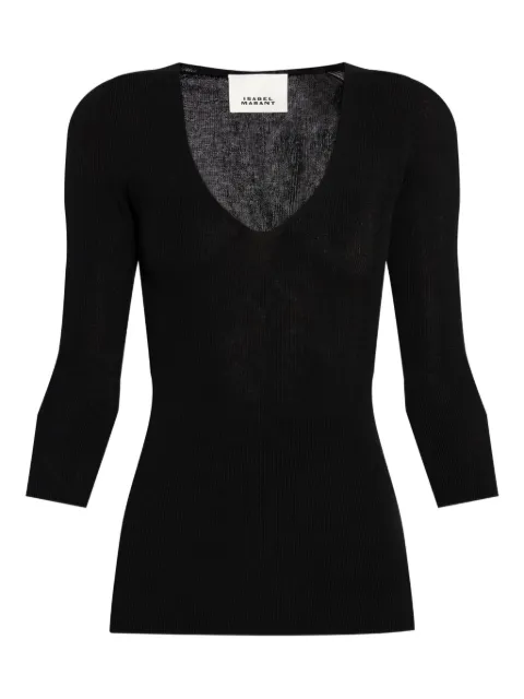 ISABEL MARANT ribbed V-neck top