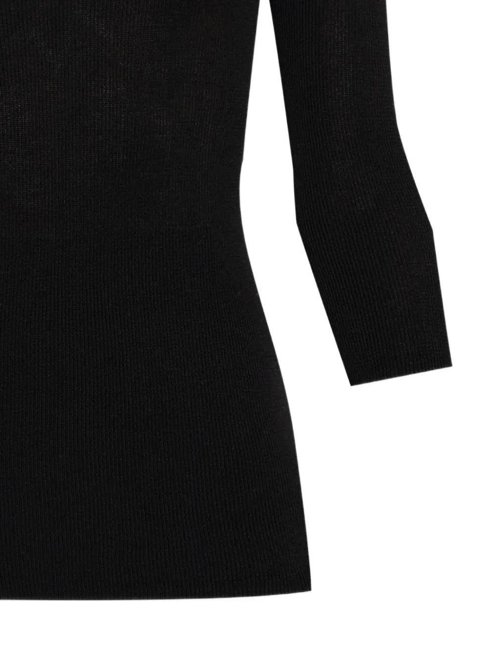 ISABEL MARANT ribbed V-neck top Zwart