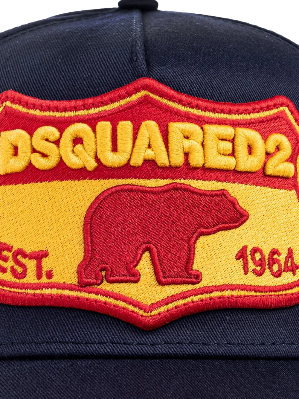 DSQUARED2 Honkbalpet met beerpatch Blauw