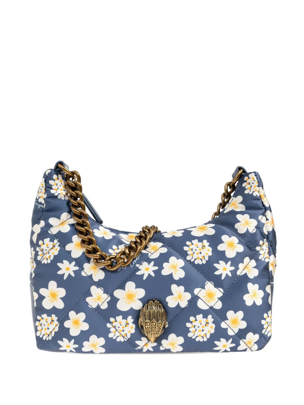 Kurt Geiger Floral-print Cross Body Bag In Blue