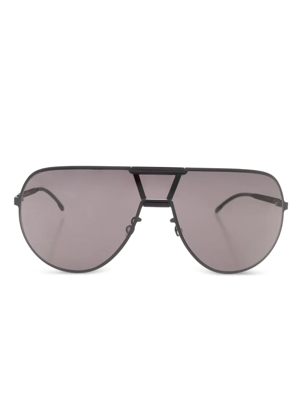 Mykita Zonnebril met schild montuur Zwart