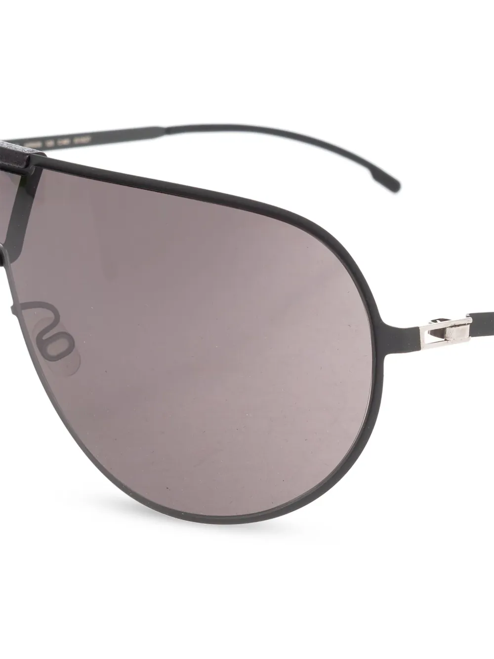 Mykita Zonnebril met schild montuur Zwart