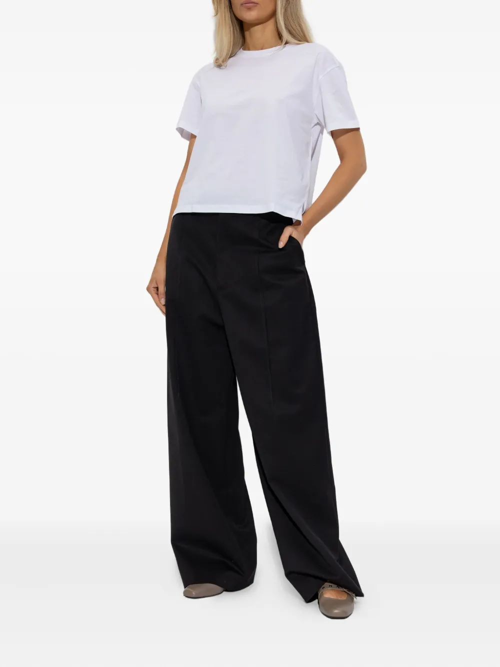 Emporio Armani logo-patch cotton T-shirt | T-Shirts & Jersey Shirts | Image 2