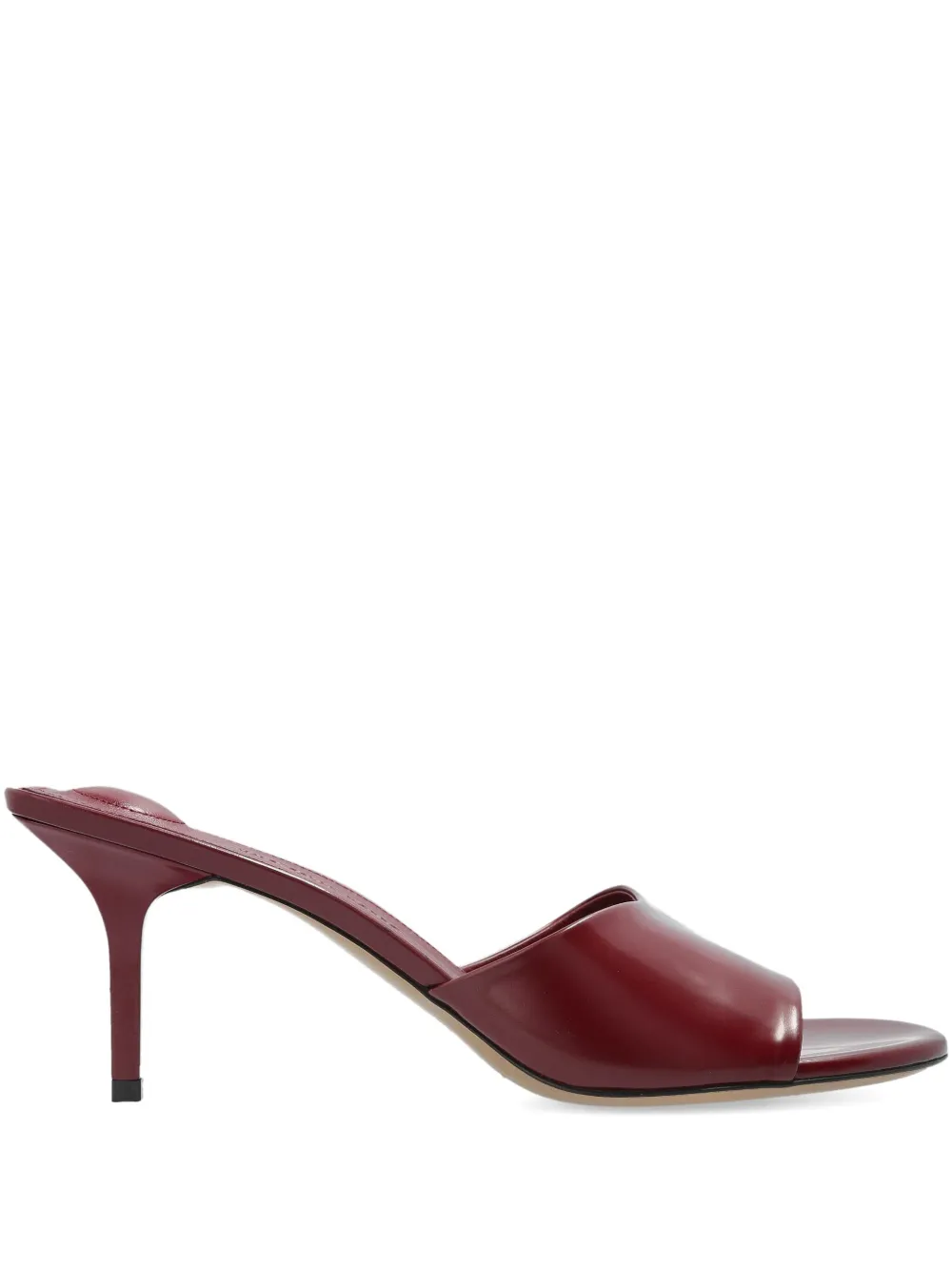 Jacquemus 70mm Cubisto leather sandals Red