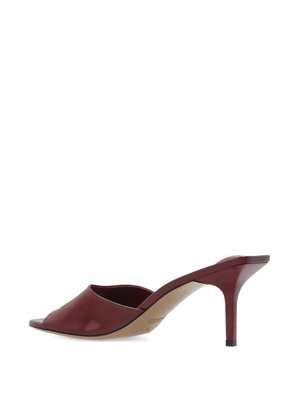 Jacquemus 70mm Cubisto leather sandals Red