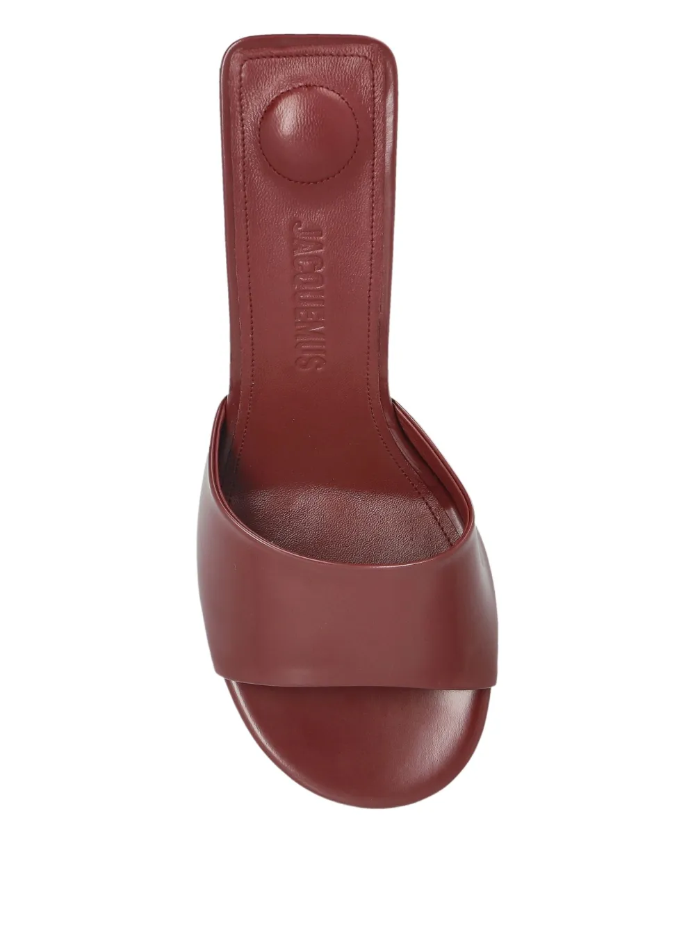 Jacquemus 70mm Cubisto leather sandals Red
