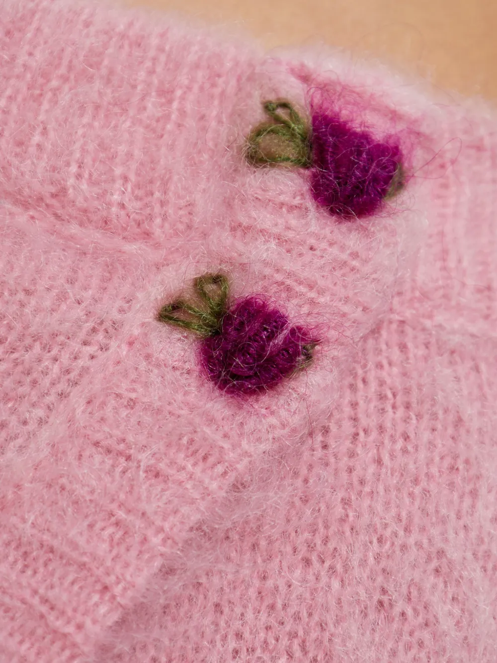 Alessandra Rich Rok met bloemen en knopen Roze