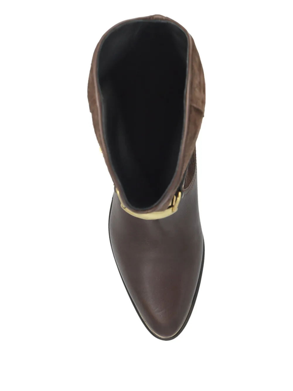 Isabel Marant 30mm Buckle-detail Suede Leather Boots In Brown