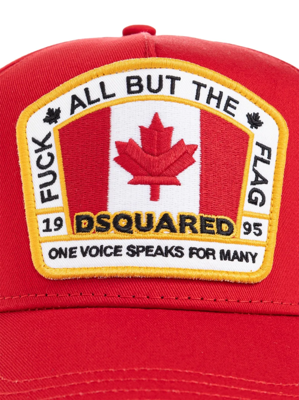 DSQUARED2 Honkbalpet met vlagpatch Rood