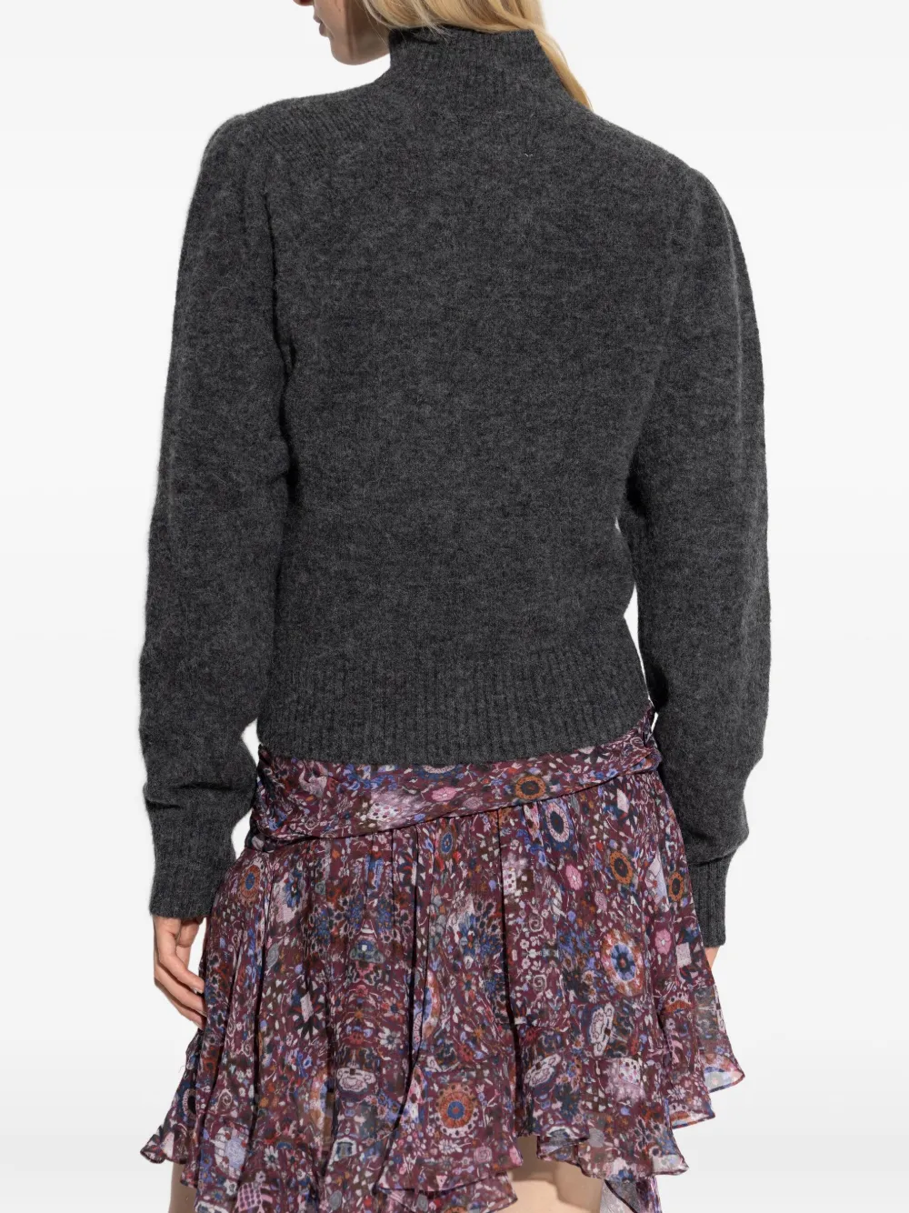 Isabel Marant Étoile Long-sleeve Turtleneck Sweater In Gray