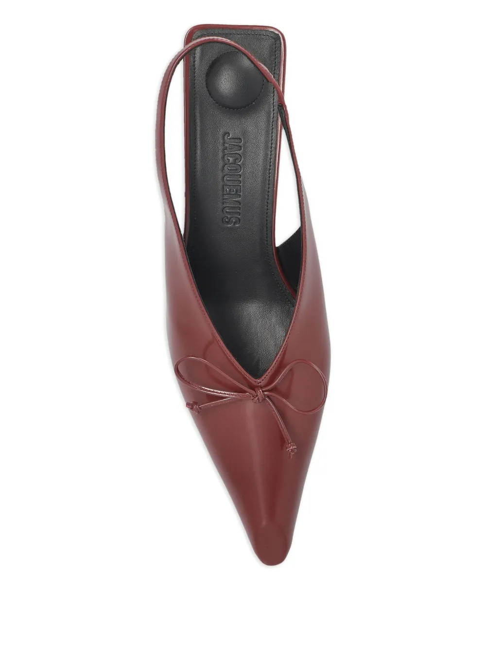 Jacquemus 40mm Cubisto slingback bow pumps Red