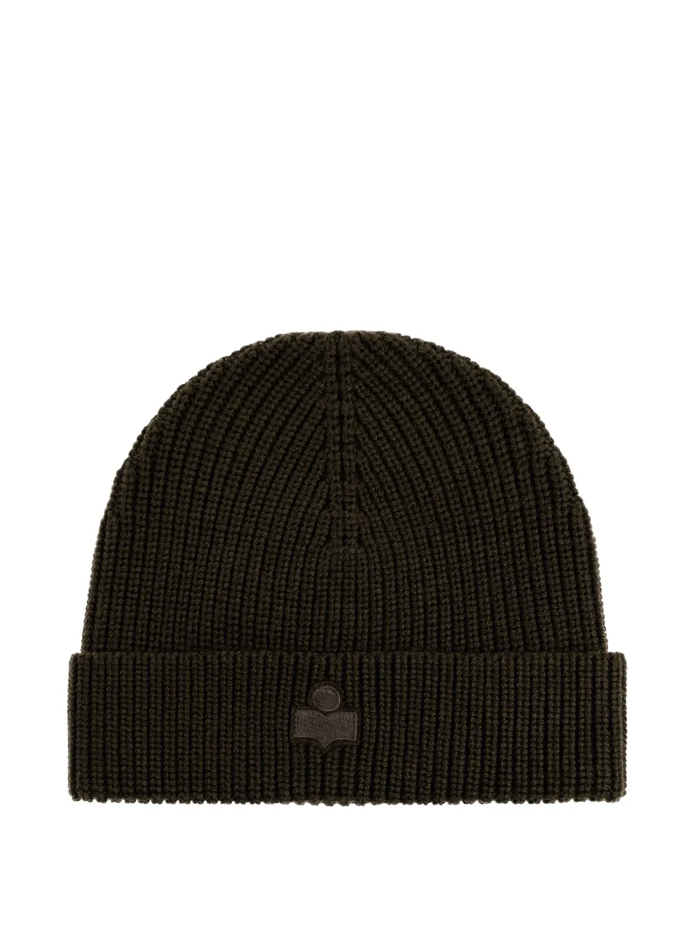 Isabel Marant Wool Hat With Logo Patch In Black