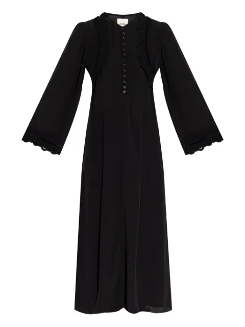ISABEL MARANT lace-trimmed button-front dress