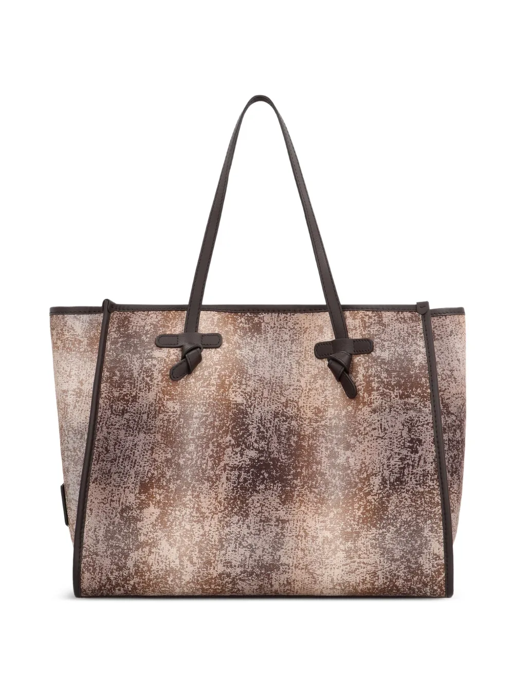 Marcella leather-trimmed tote bag