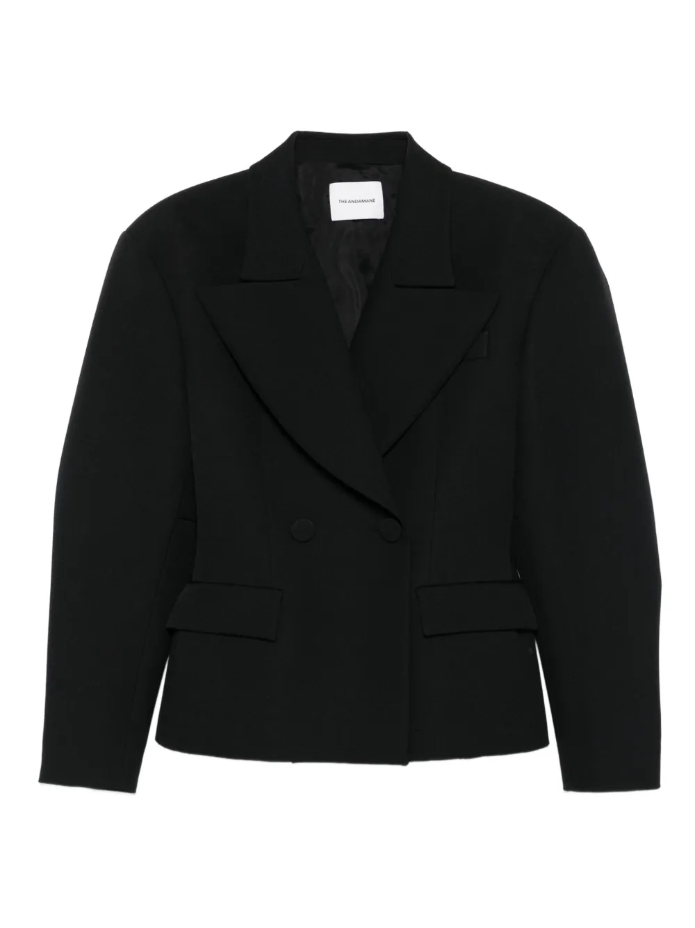 THE ANDAMANE double-breasted blazer | Black | Image 1